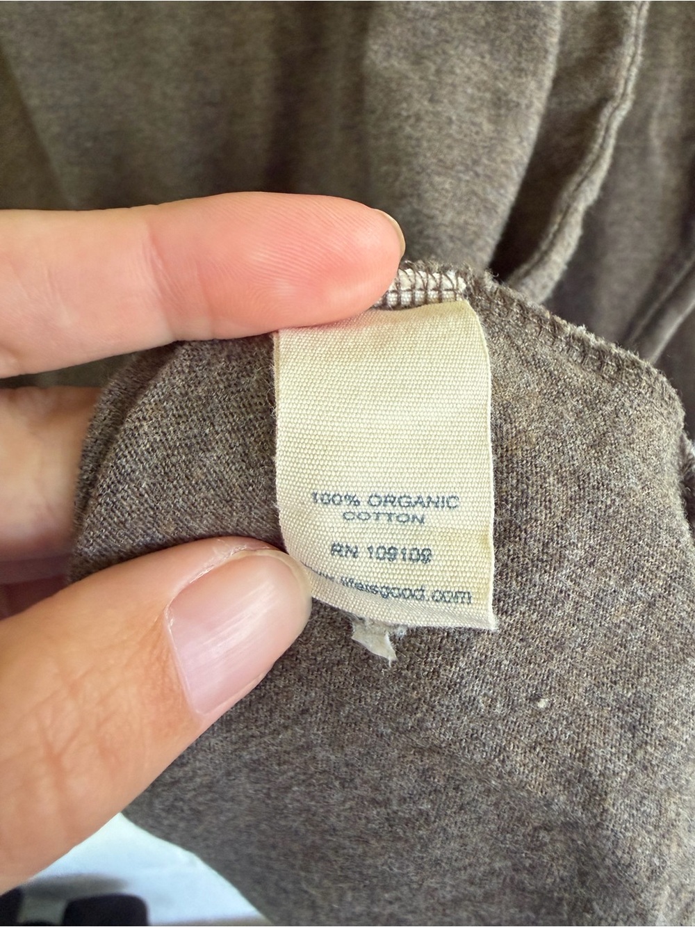 Good Karma by Life is Good - Long Sleeve Brown Graphic Tee - Picture 5 of 7